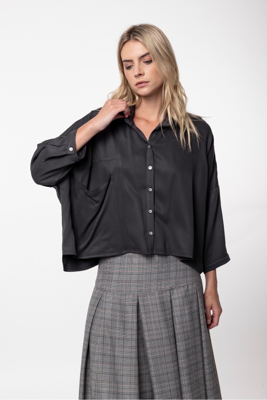 OVERSIZED SHIRT ZOE BLACK