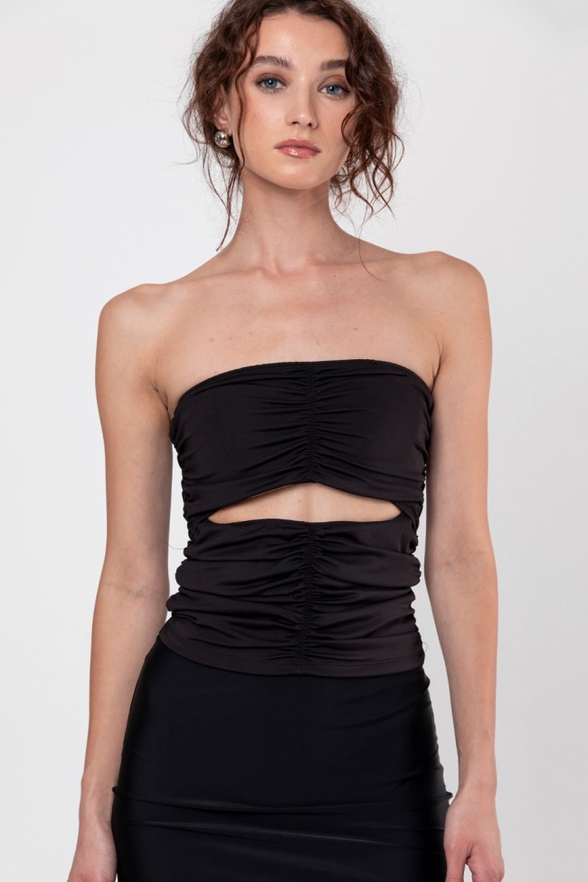 ΜΠΛΟΥΖΑ STRAPLESS CUT OUT