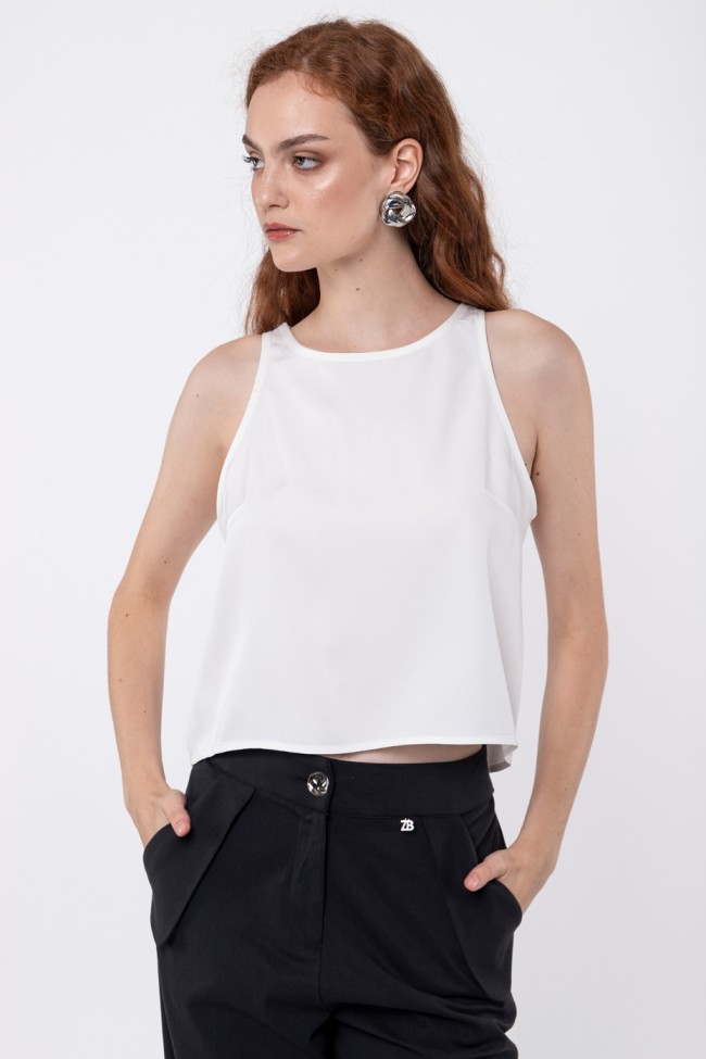 SLEEVELESS TOP ZOE BLACK