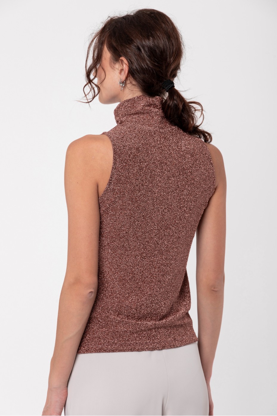 LUREX TURTLENECK TOP