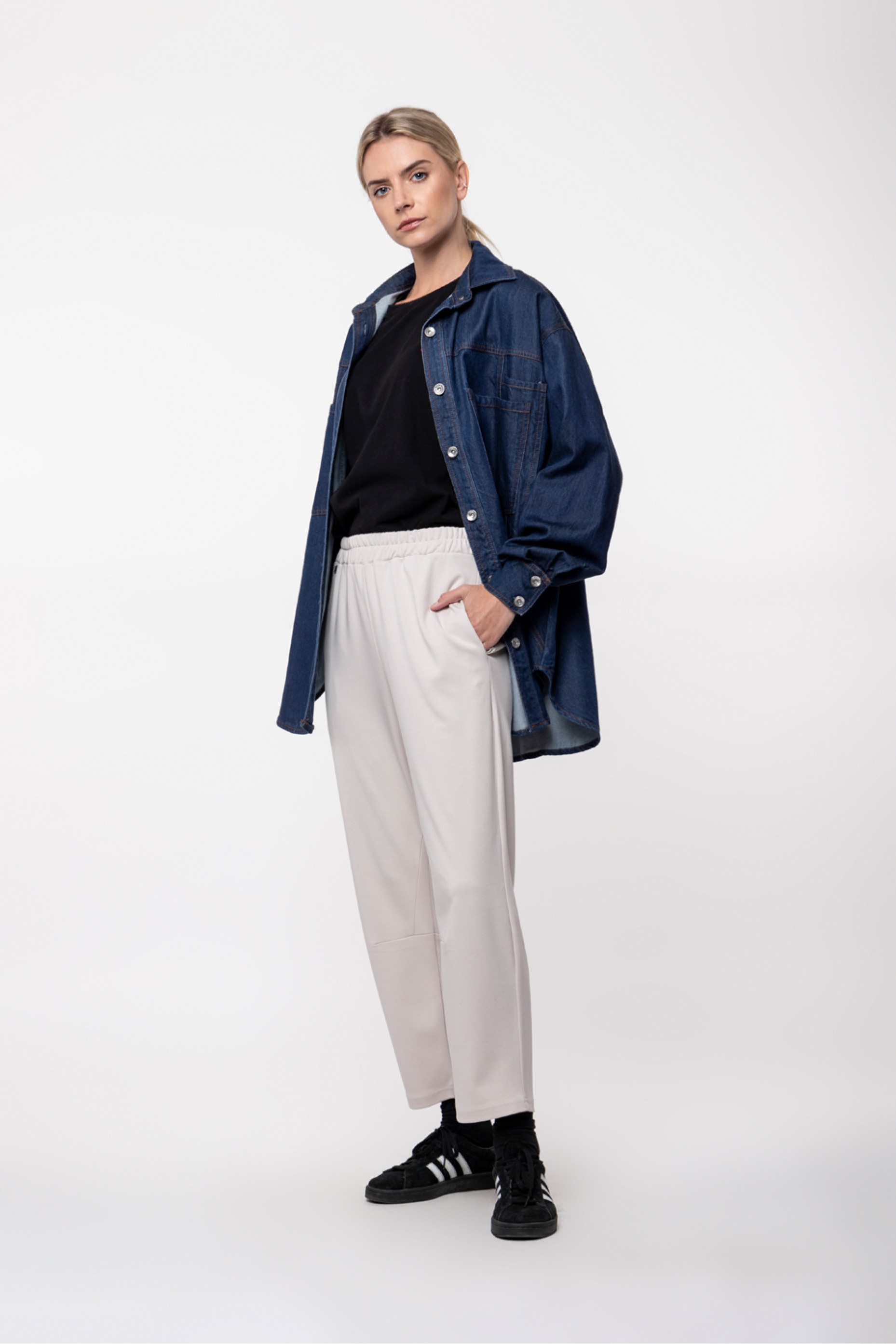 BUGGY PANTS WITH ELASTIC WAIST | HELMI e-shop