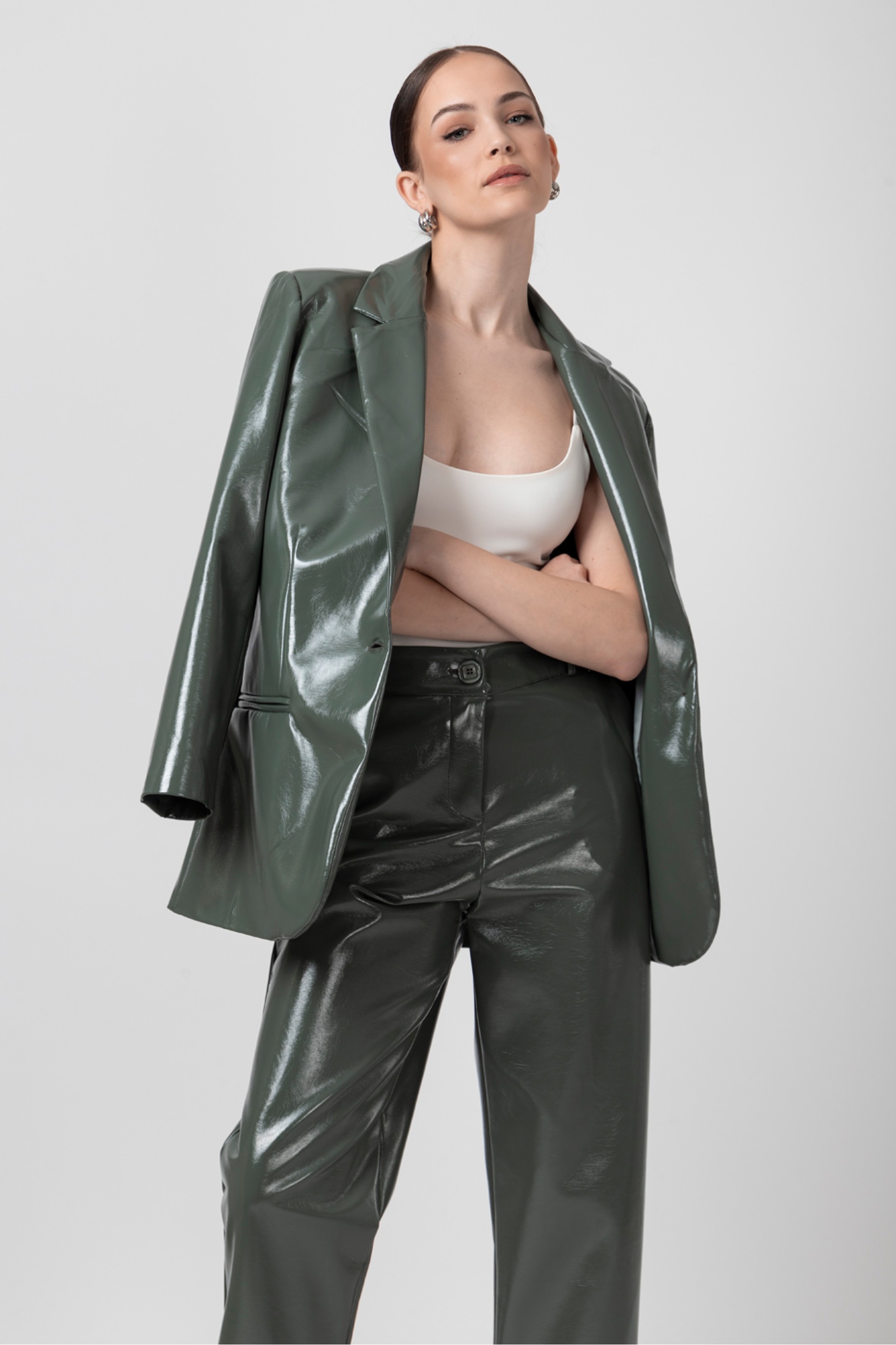 パンツ ZOE eco leather pants Eco leather pants - Zoe Stergiou