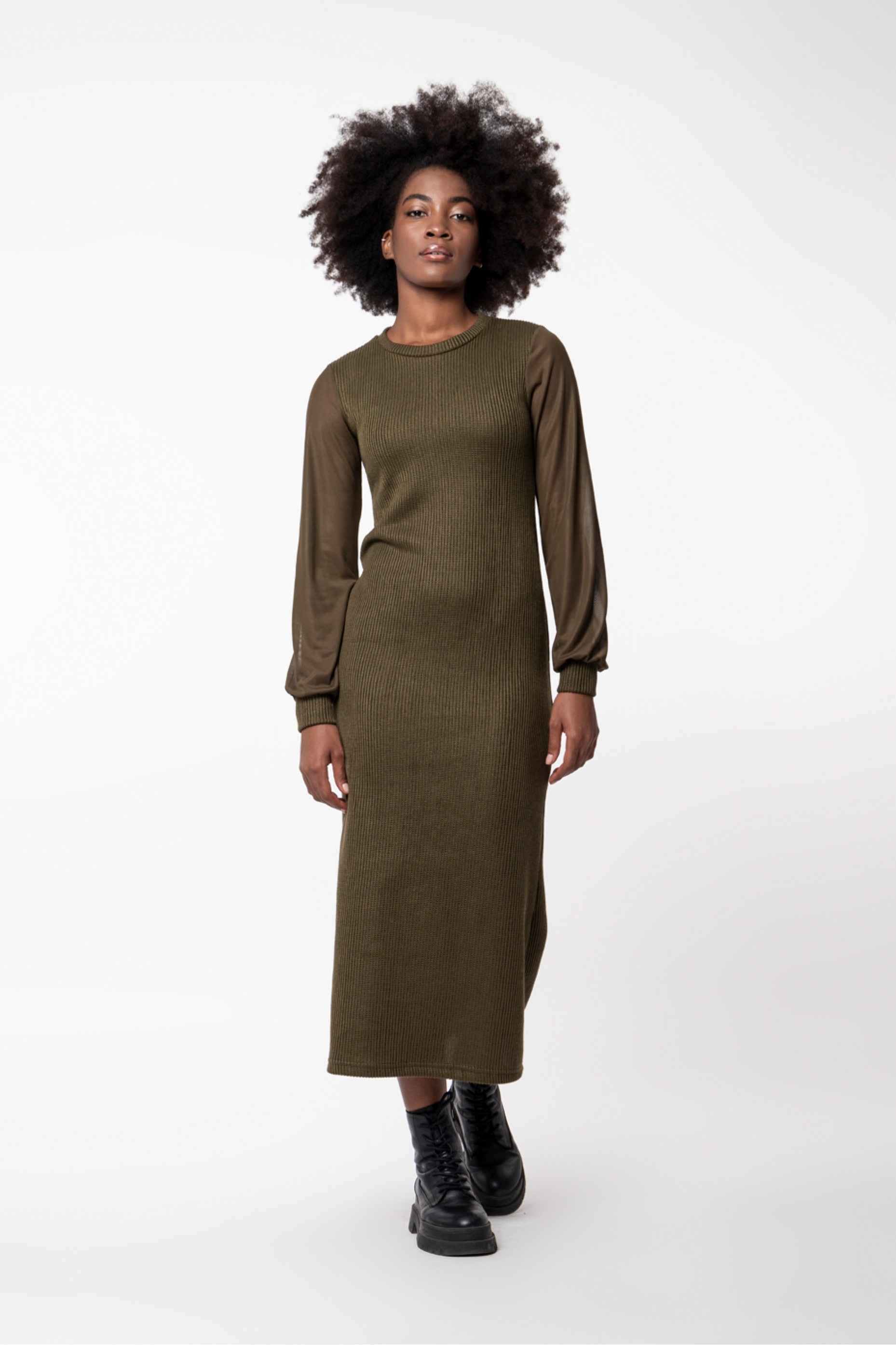 S oneshoulder shirt knit dress グレー THEREDTHREAD / ザレッドスレッド】S oneshoulder shirt knit dress