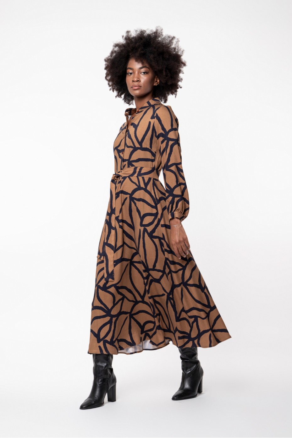 MIDI PRINTED DRESS