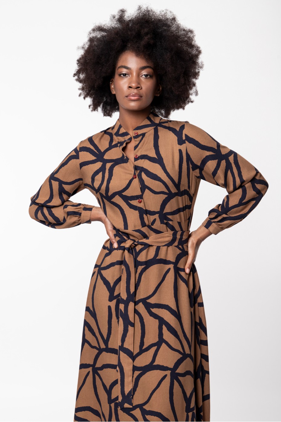 MIDI PRINTED DRESS