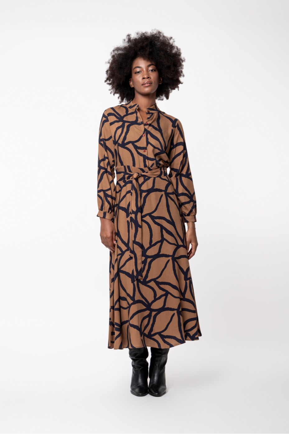 MIDI PRINTED DRESS