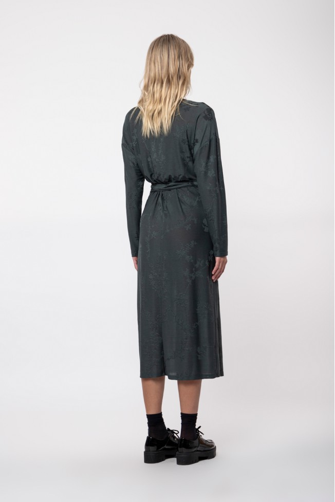 LONG SLEEVE DRESS WITH BELT
