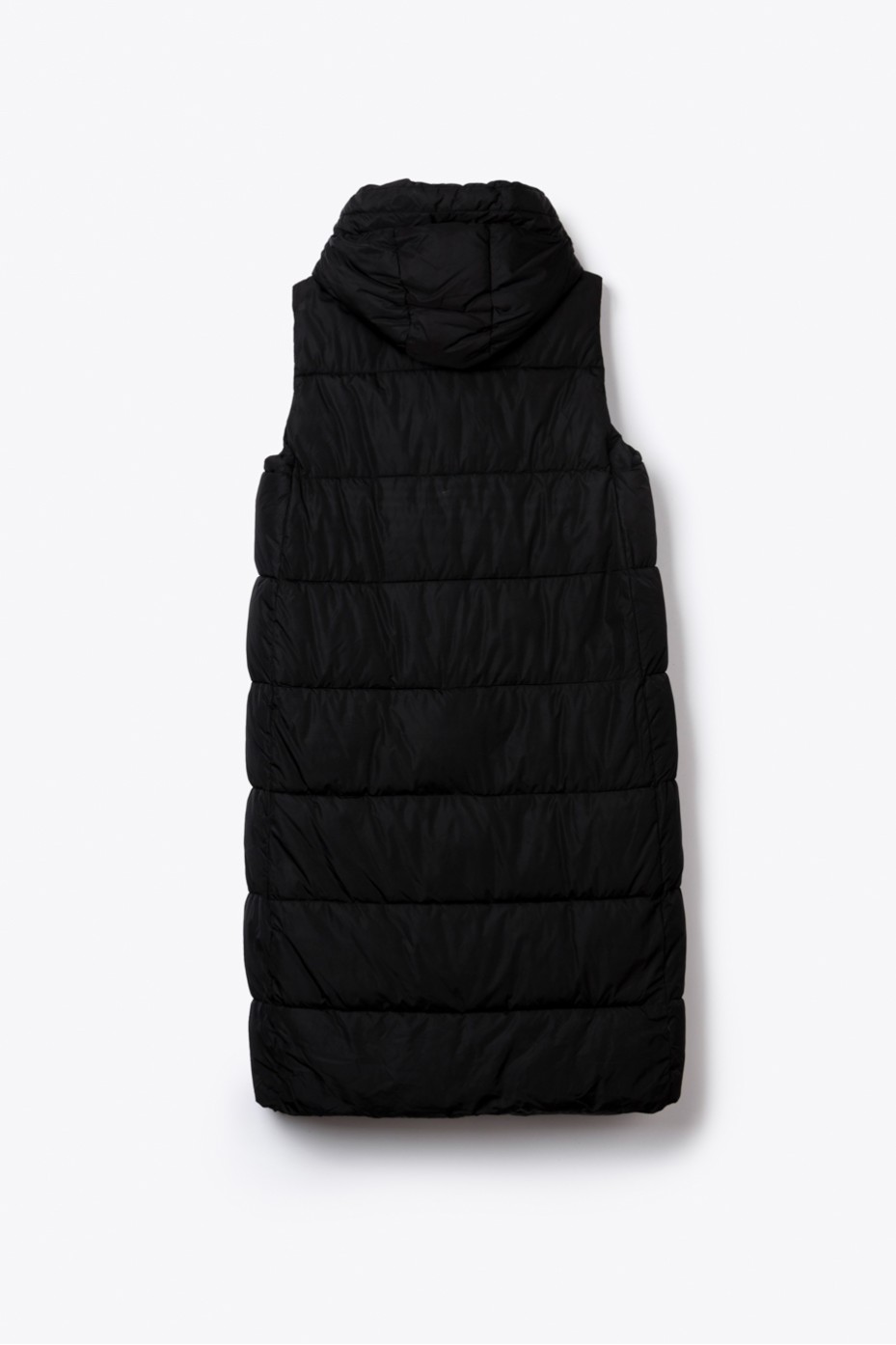 LONG PUFFER JACKET WITH HOODIE