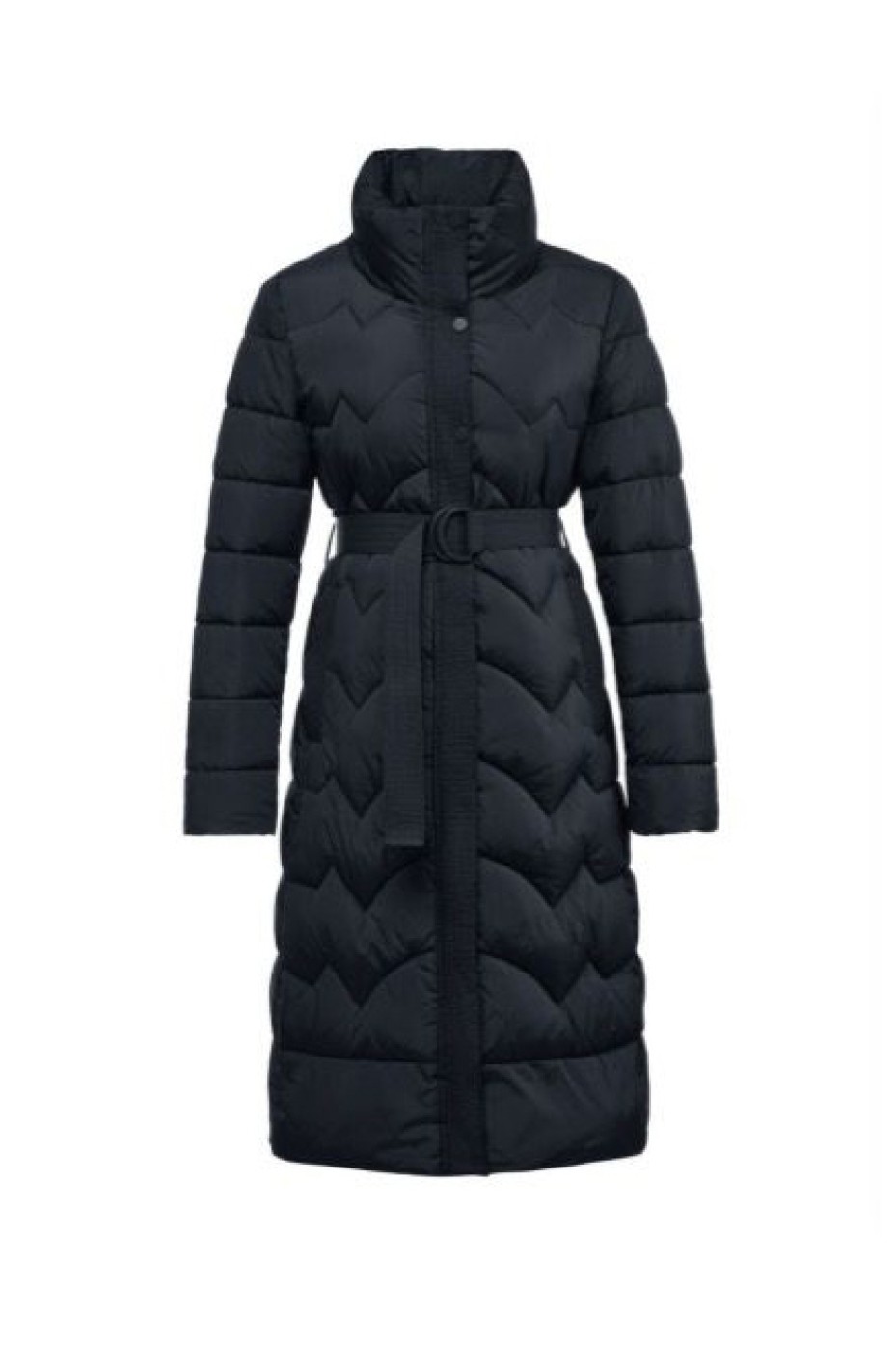 LONG PUFFER JACKET WITH BUTTONS