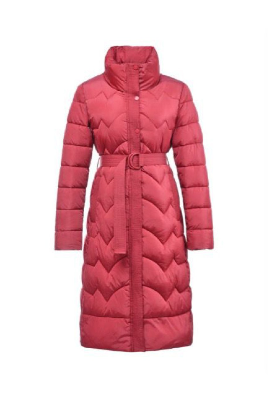 LONG PUFFER JACKET WITH BUTTONS