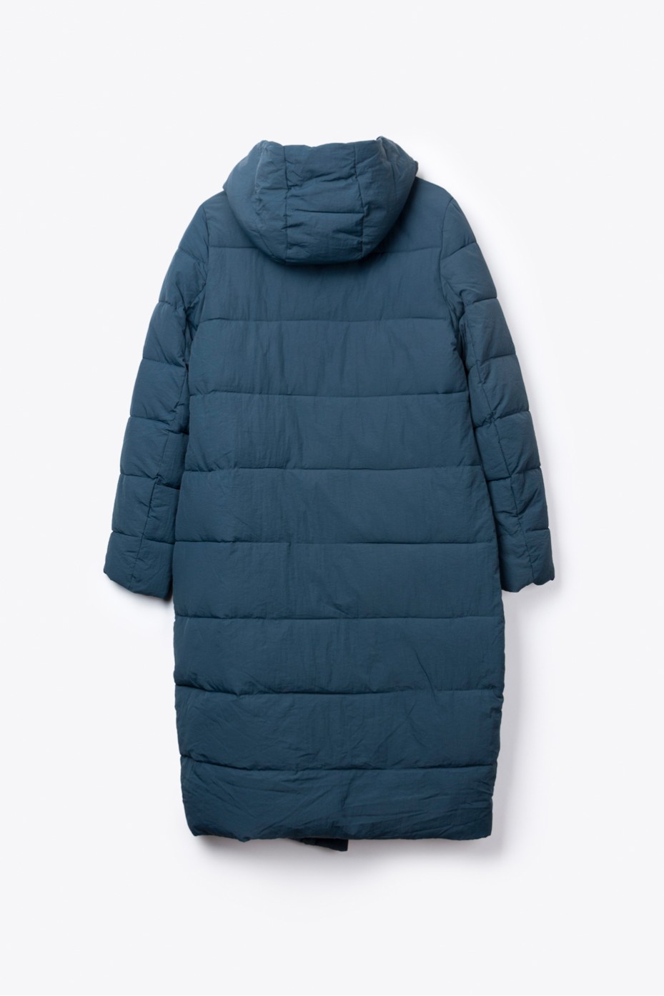 LONG PUFFER JACKET WITH HOODIE
