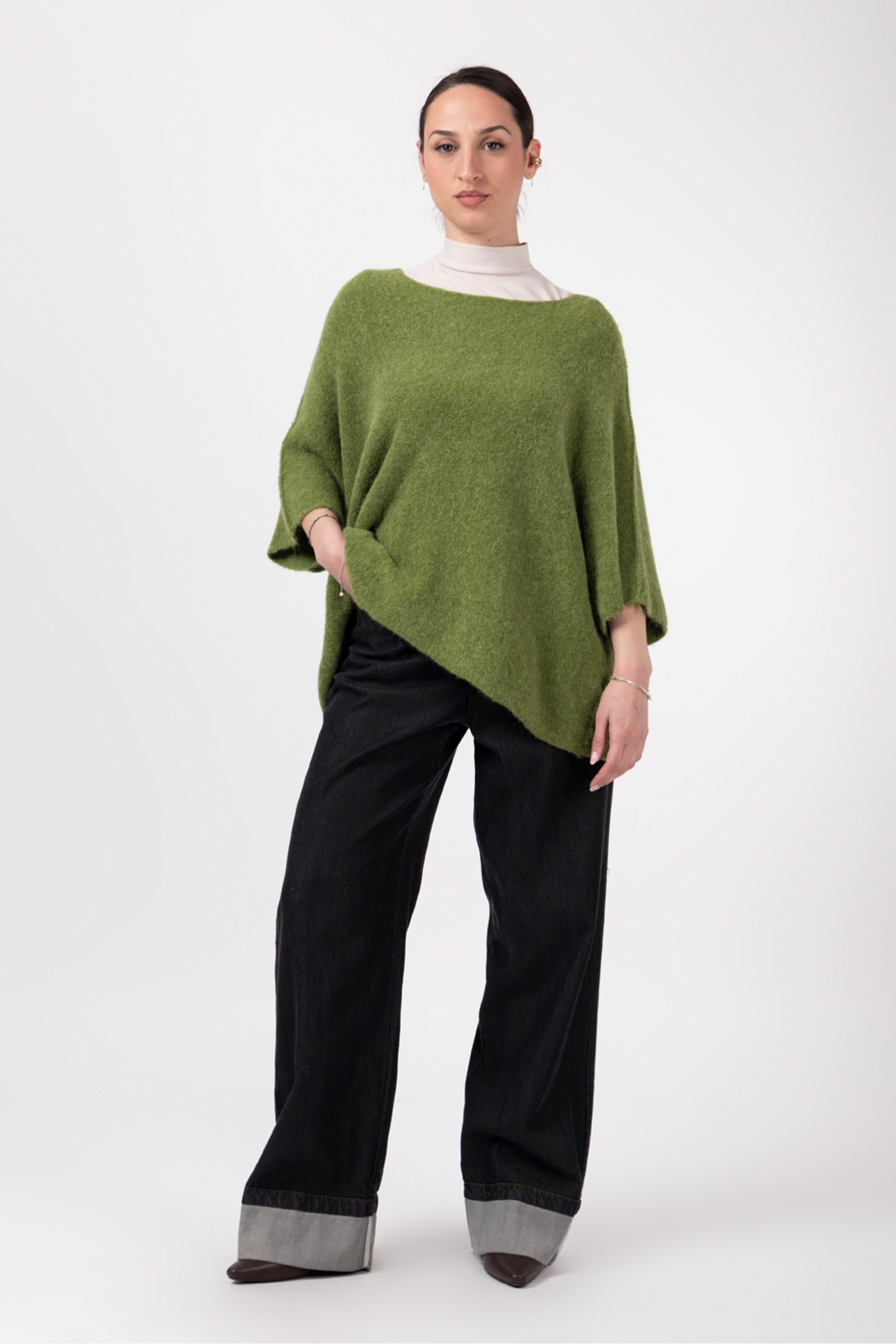 KNIT BLOUSE WITH WIDE SLEEVES KNIT BLOUSE WITH WIDE SLEEVES