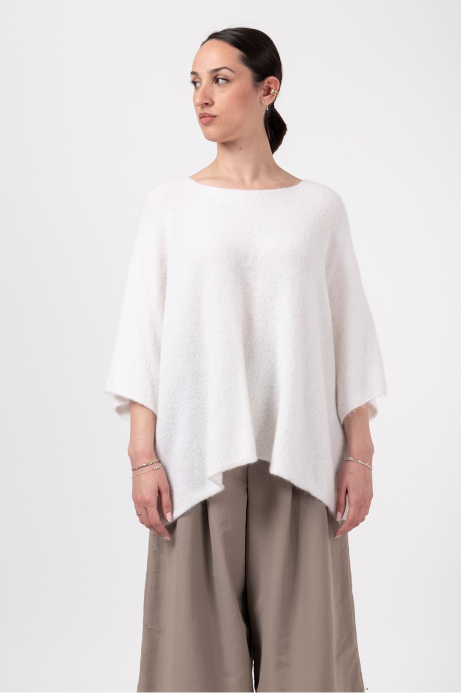 KNIT BLOUSE WITH WIDE SLEEVES