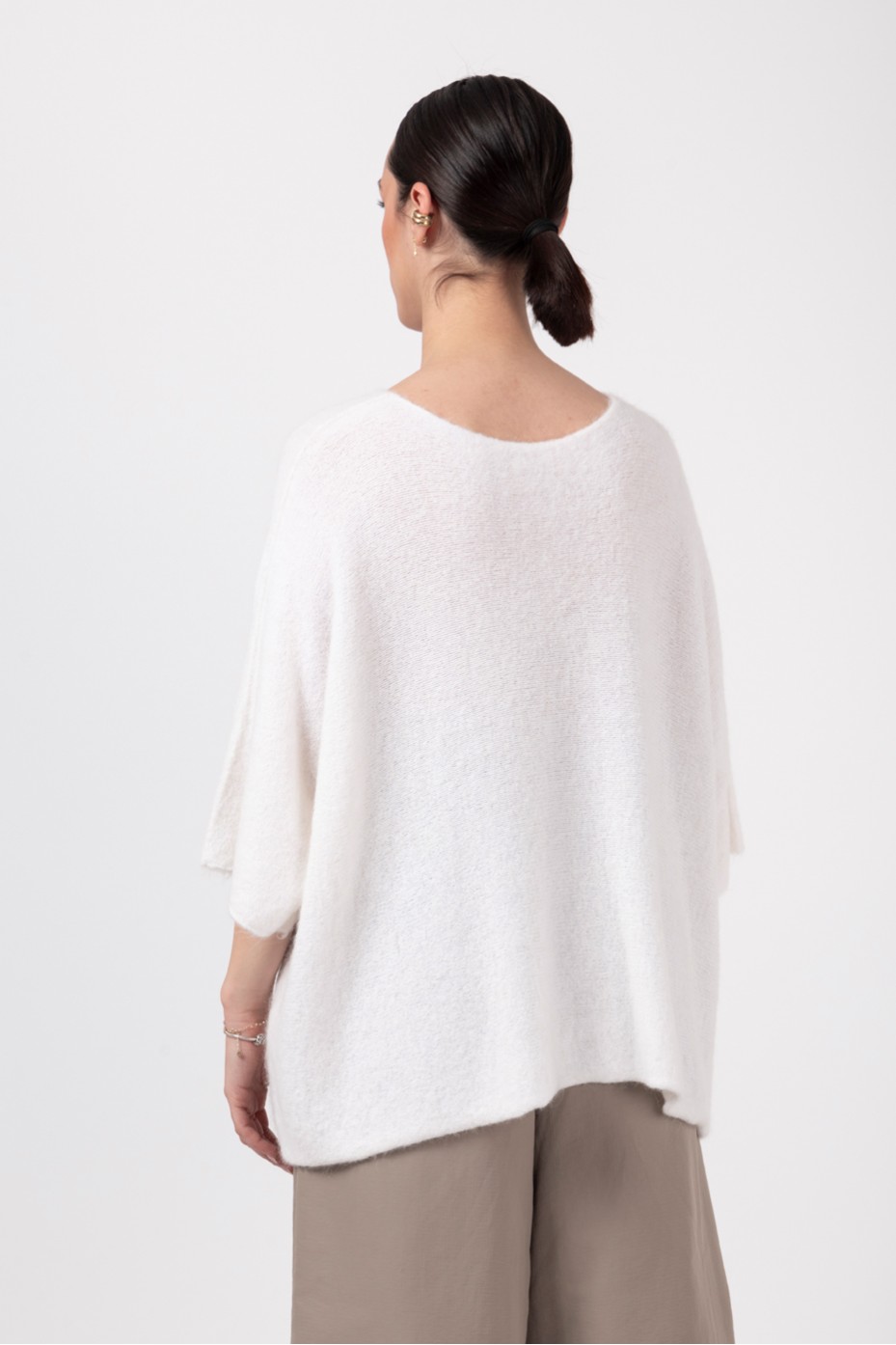 KNIT BLOUSE WITH WIDE SLEEVES