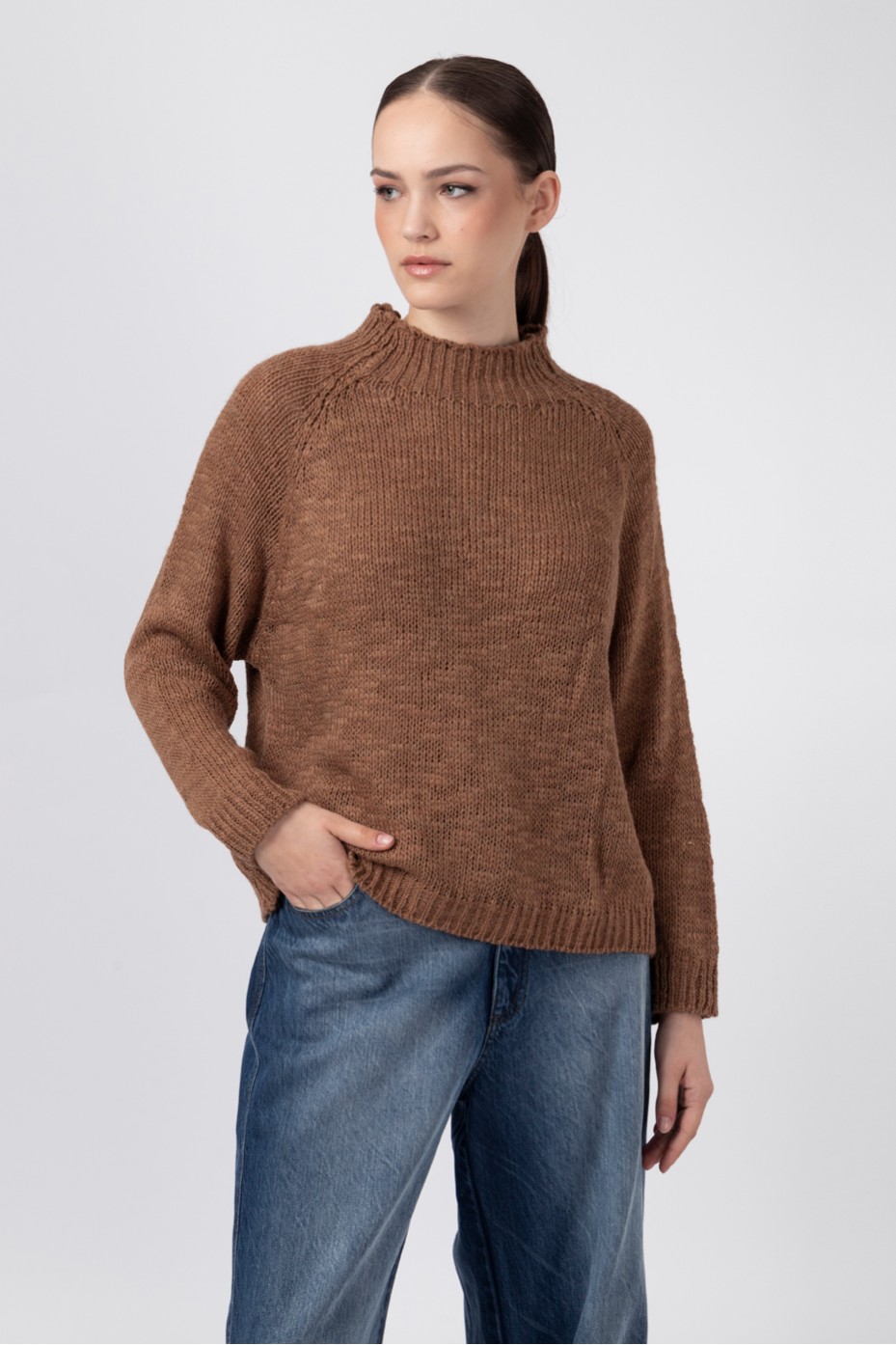 KNIT OVERSIZED BLOUSE