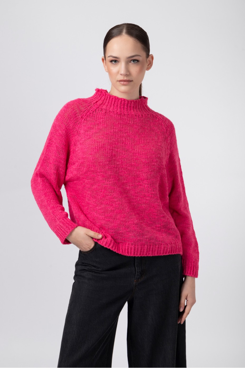 KNIT OVERSIZED BLOUSE