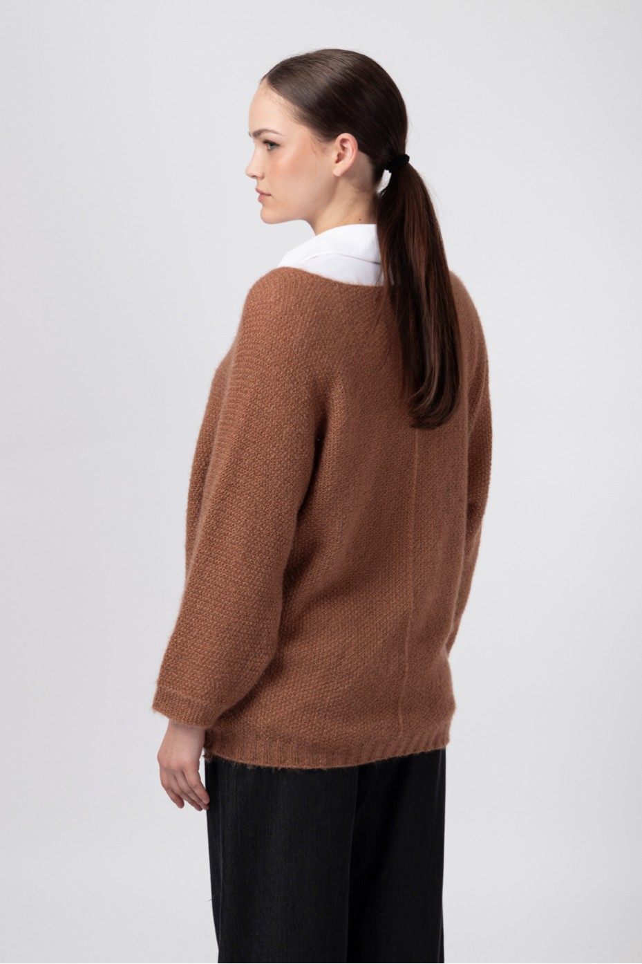 OVERSIZED SWEATER WITH SHIMMERY WEAVE