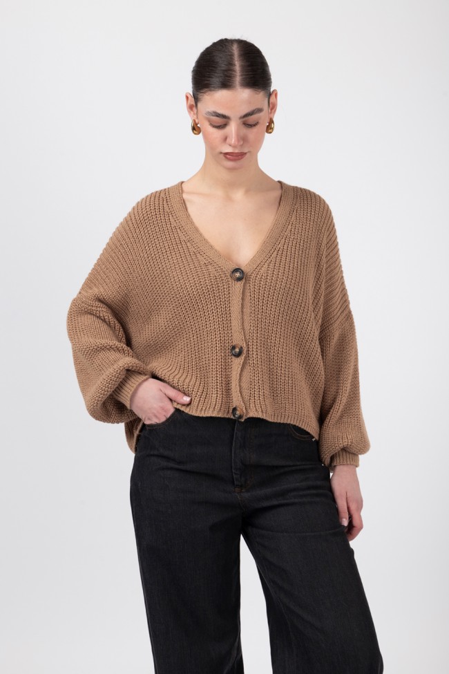 LONG SLEEVE KNIT CARDIGAN