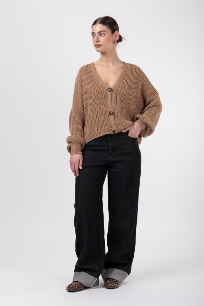 LONG SLEEVE KNIT CARDIGAN