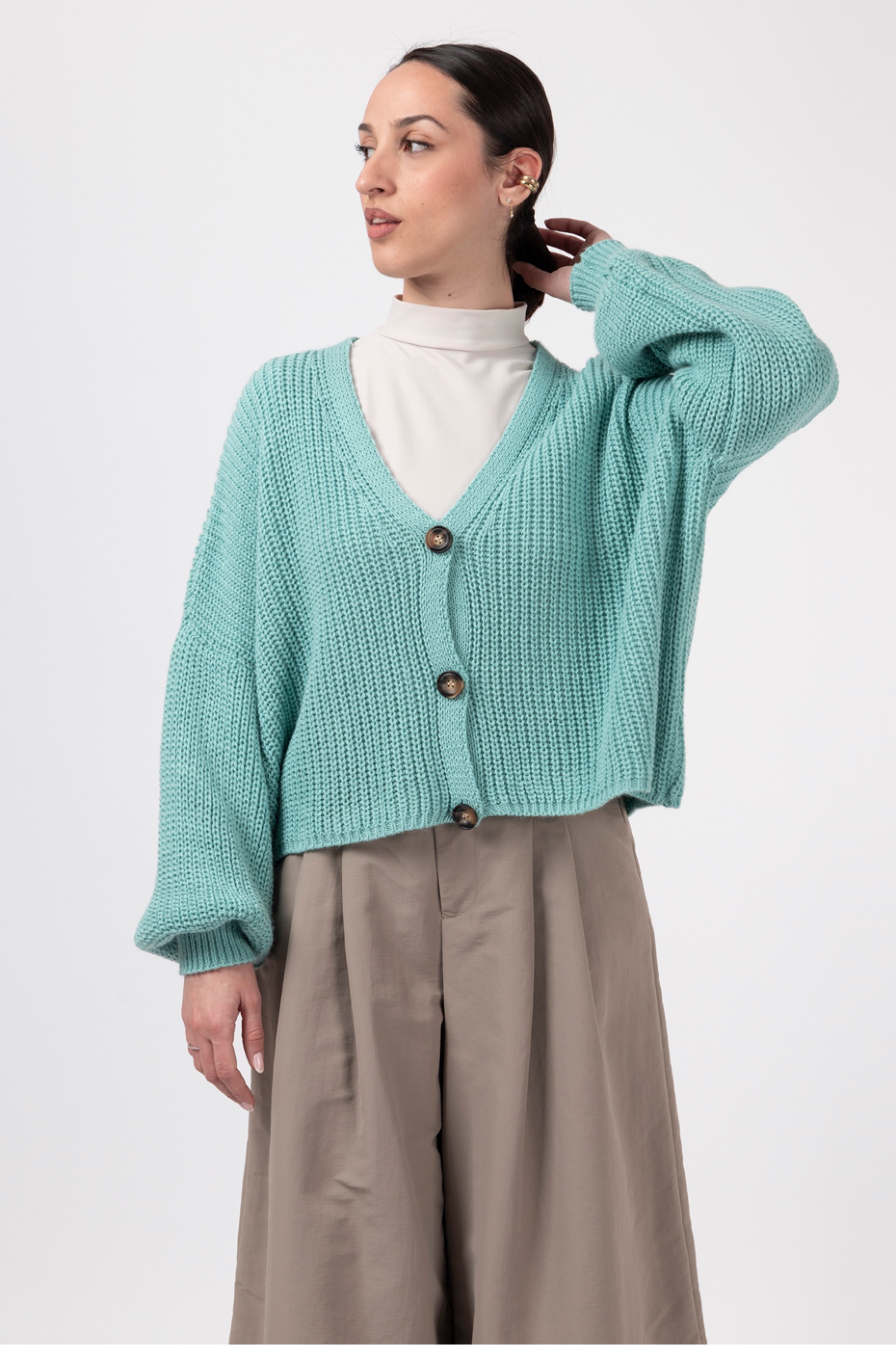 LONG SLEEVE KNIT CARDIGAN | HELMI e-shop