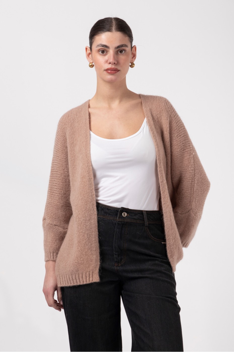 KNIT CROP CARDIGAN