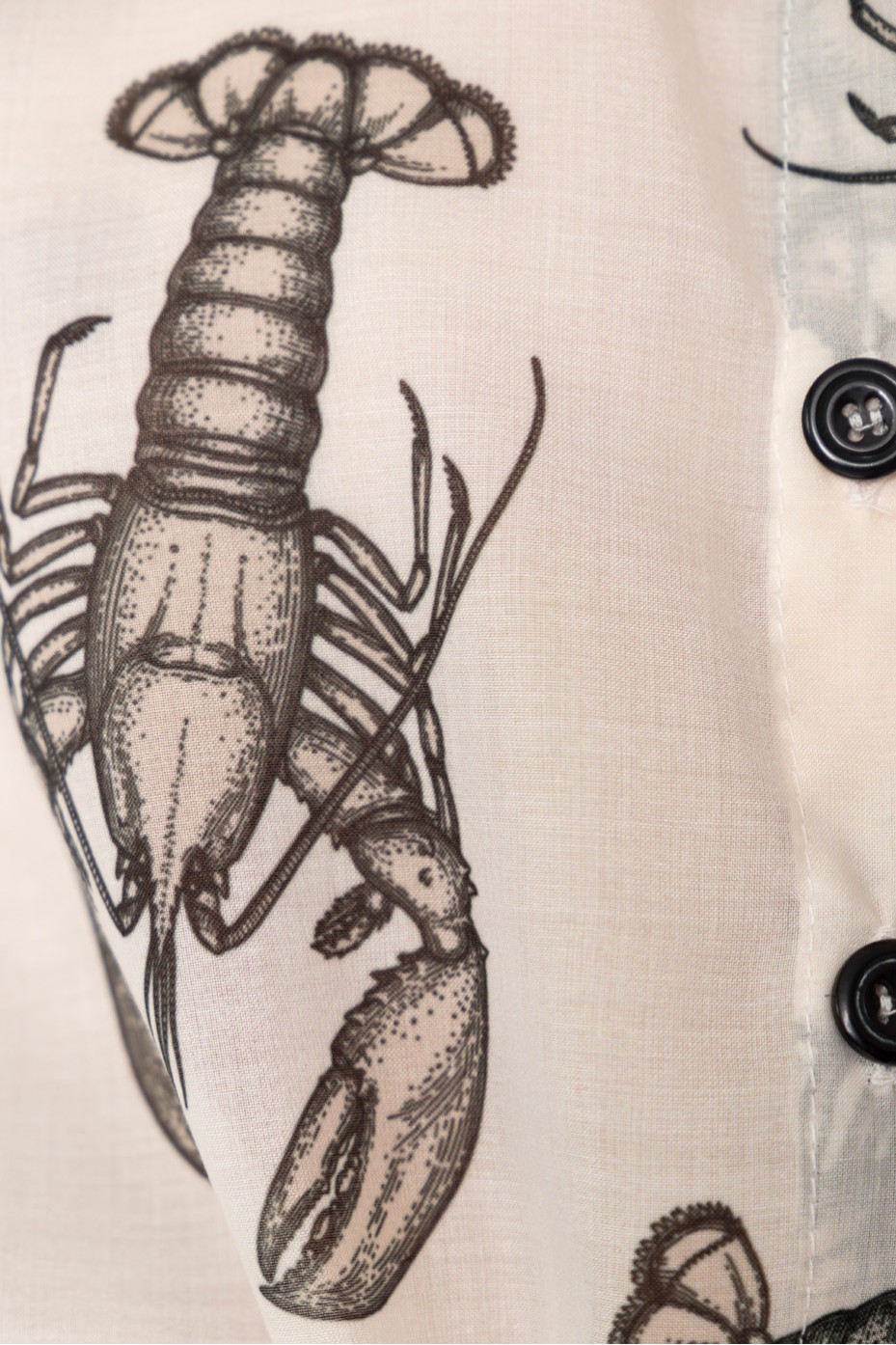 CROP SHIRT WITH LOBSTER PRINT