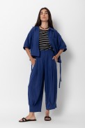 CROP SHIRT WITH CORDS