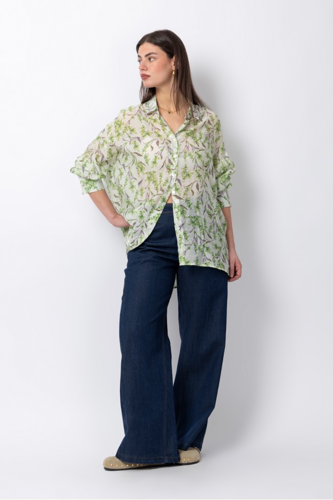 PRINTED OVERSIZED SHIRT