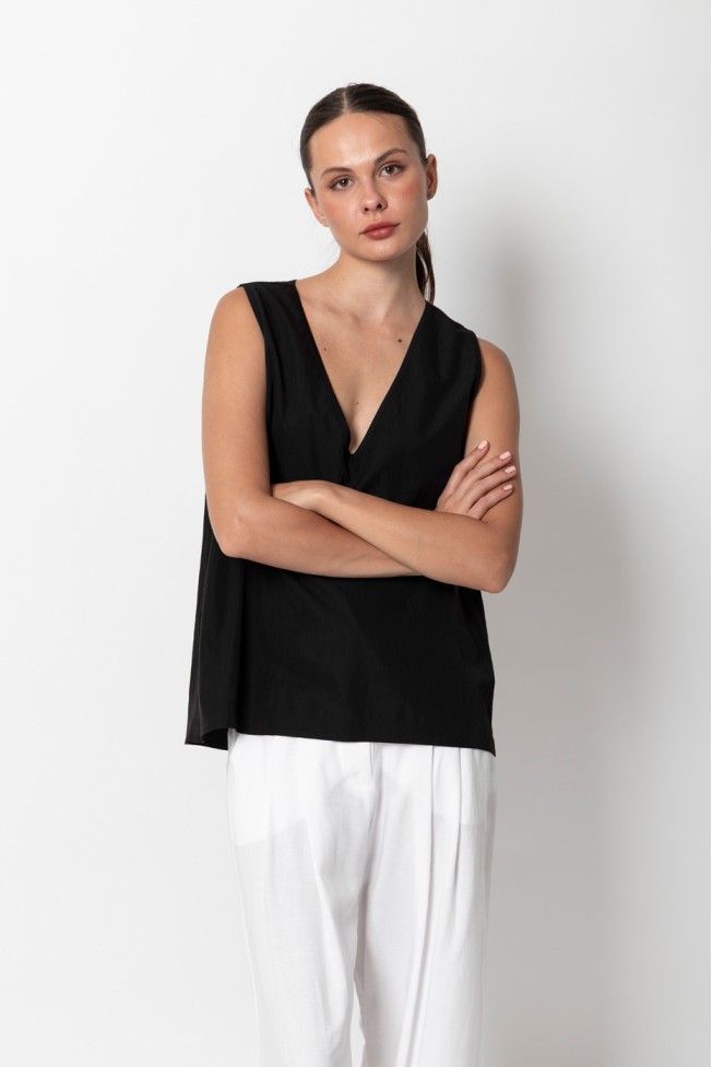 PAPER TOUCH V-NECK T-SHIRT