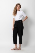 RIB BLOUSE WITH POCKET