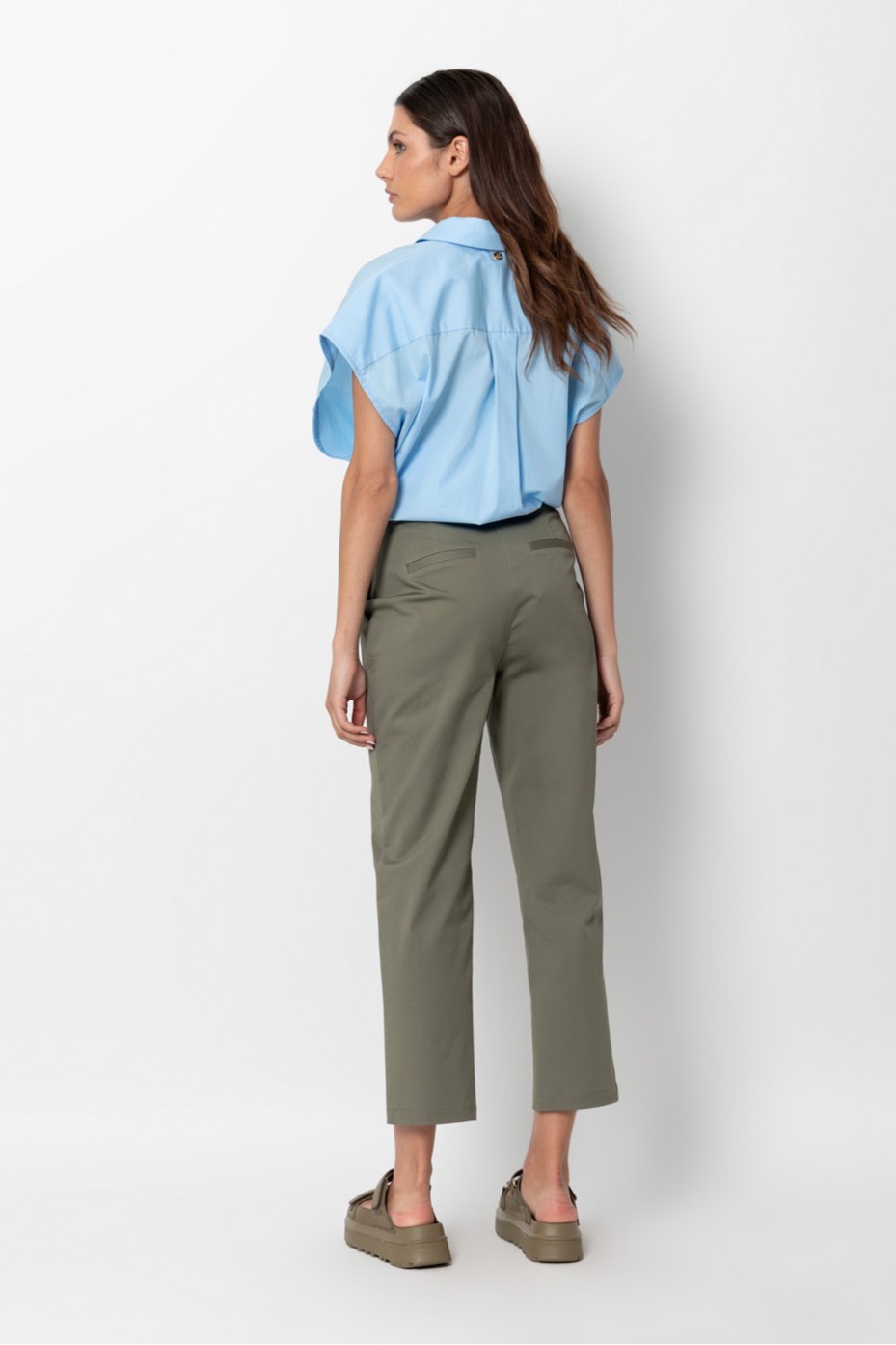CHINO CROP PANTS