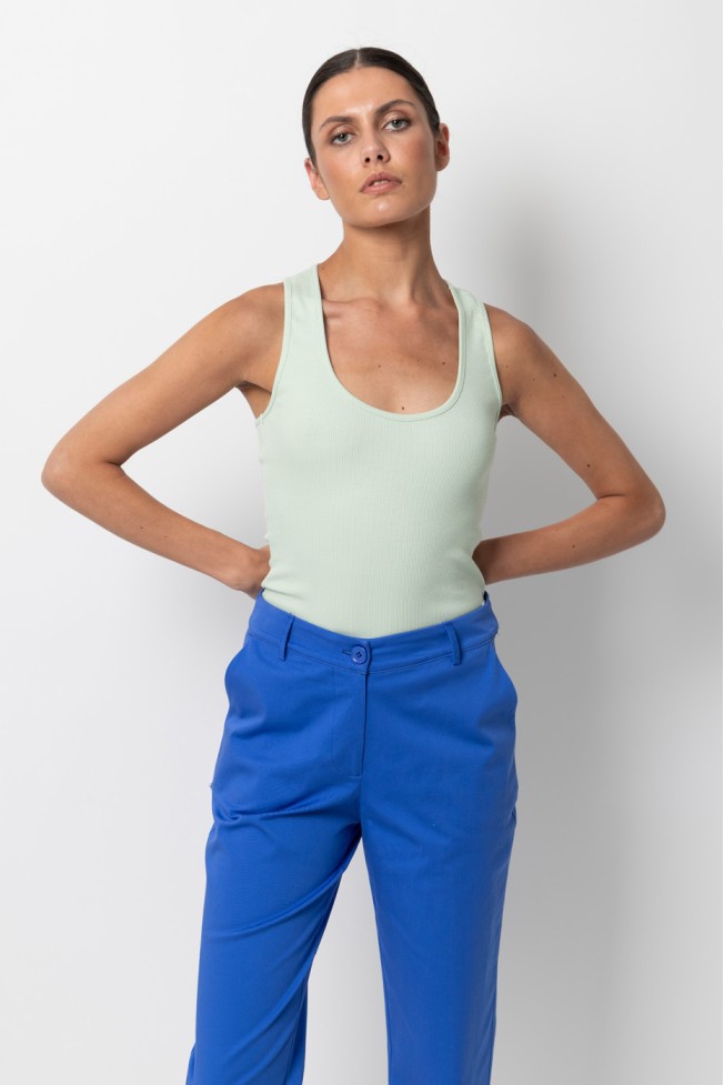 CHINO CROP PANTS