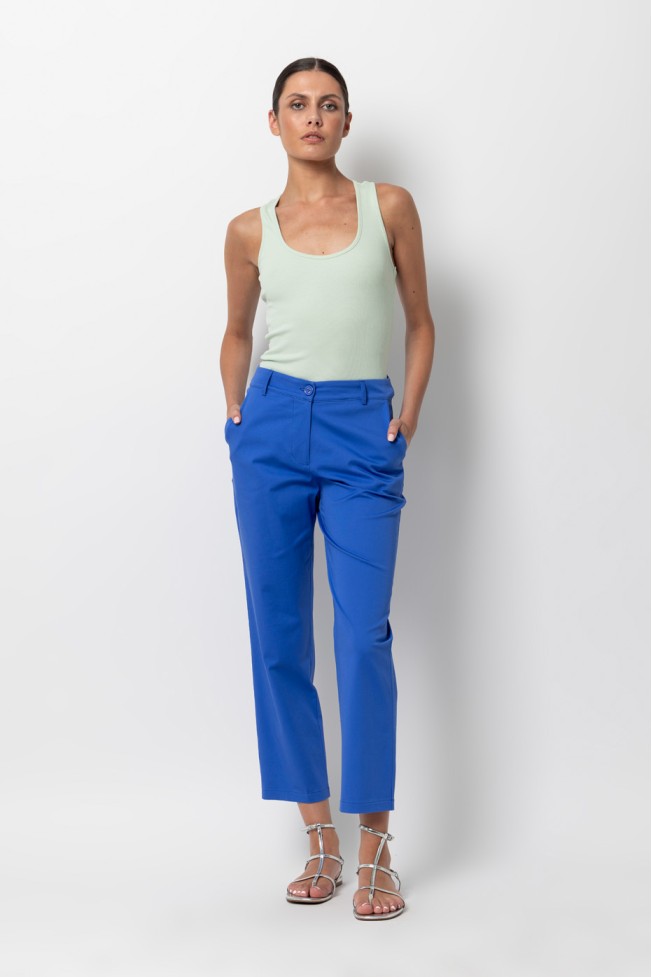 CHINO CROP PANTS
