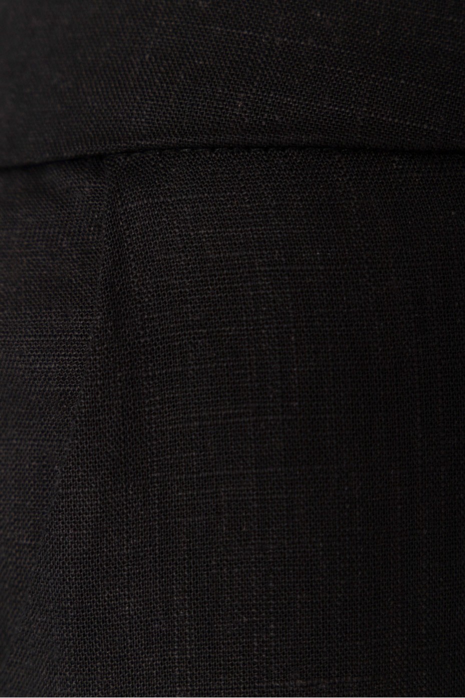 LINEN CROP PANTS WITH ELASTIC