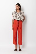 CROP PANTS WITH PLEATS