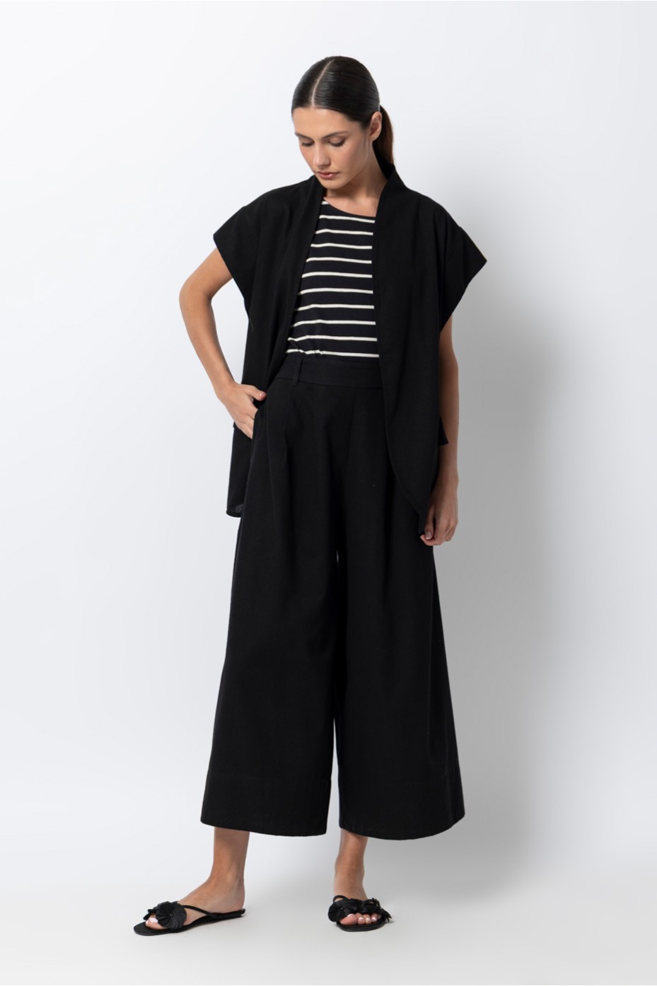 ZIP PANTS WITH ELASTIC