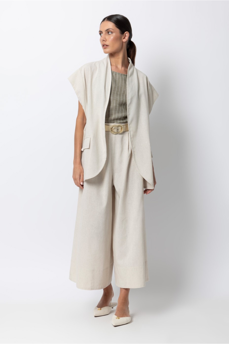 ZIP PANTS WITH ELASTIC
