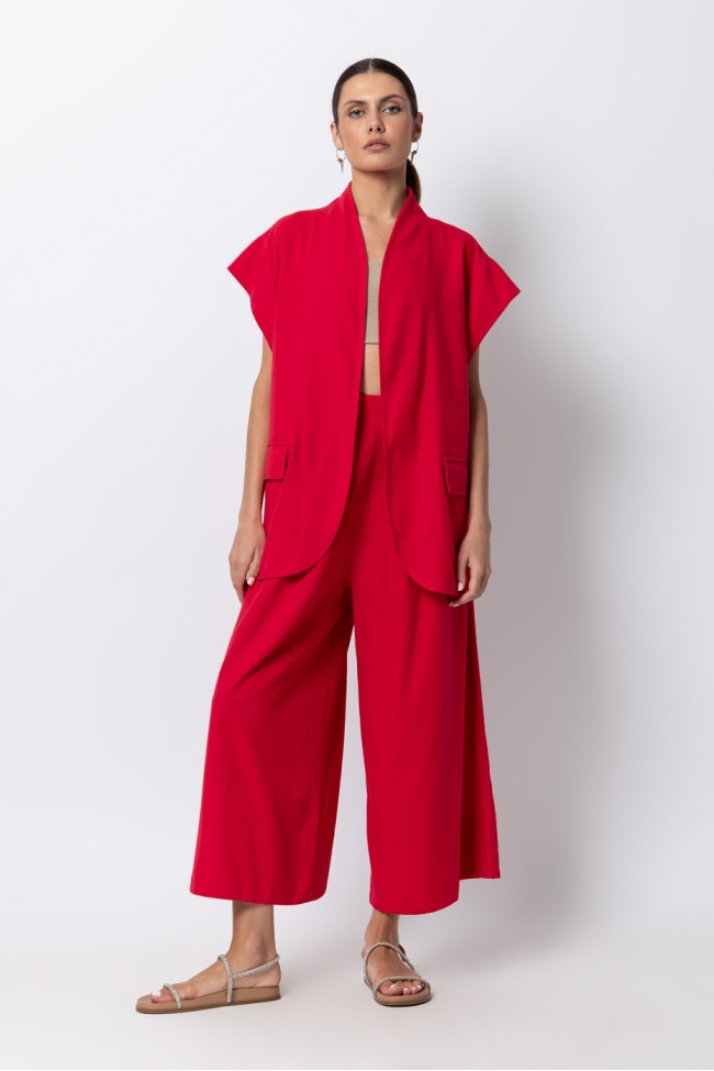 ZIP PANTS WITH ELASTIC