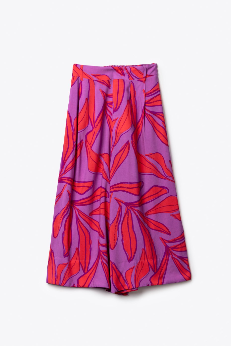 PRINTED CROP PANTS