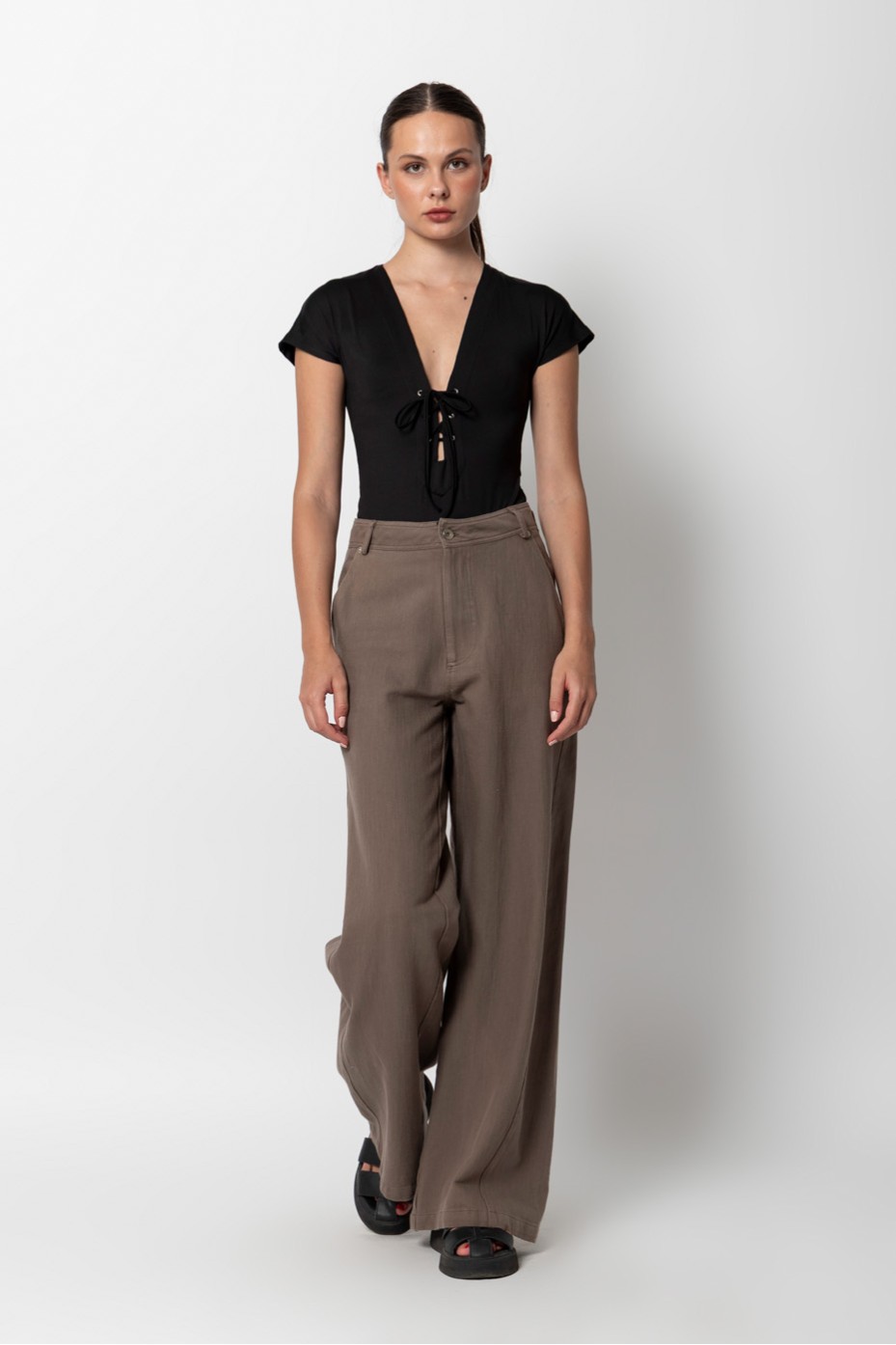 ΠΑΝΤΕΛΟΝΑ WIDE LEG ZOE BLACK