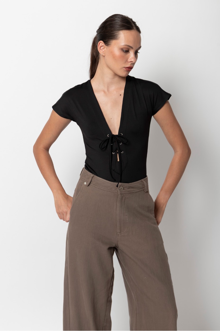 ΠΑΝΤΕΛΟΝΑ WIDE LEG ZOE BLACK