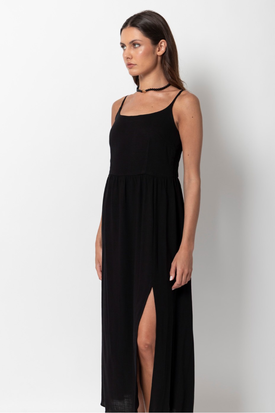 MIDI DRESS WITH CUT