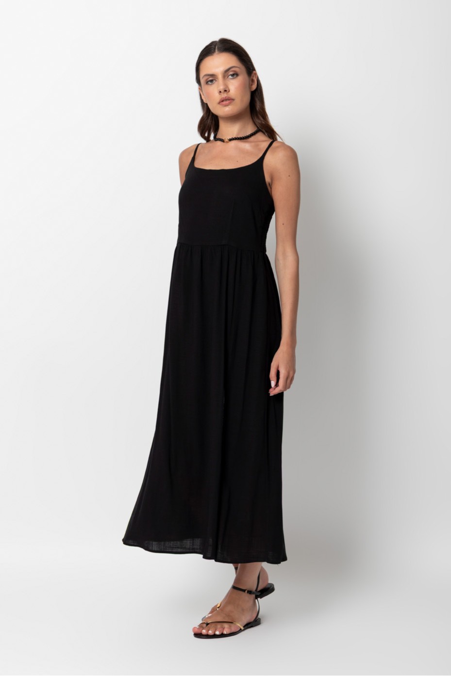 MIDI DRESS WITH CUT
