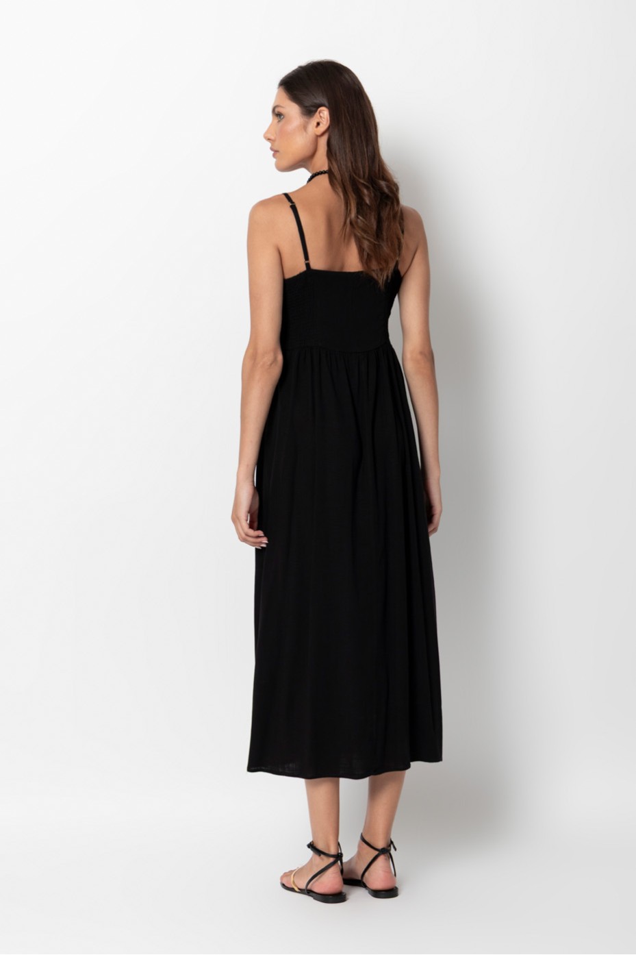 MIDI DRESS WITH CUT