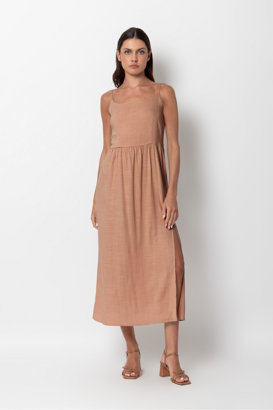 MIDI DRESS WITH CUT