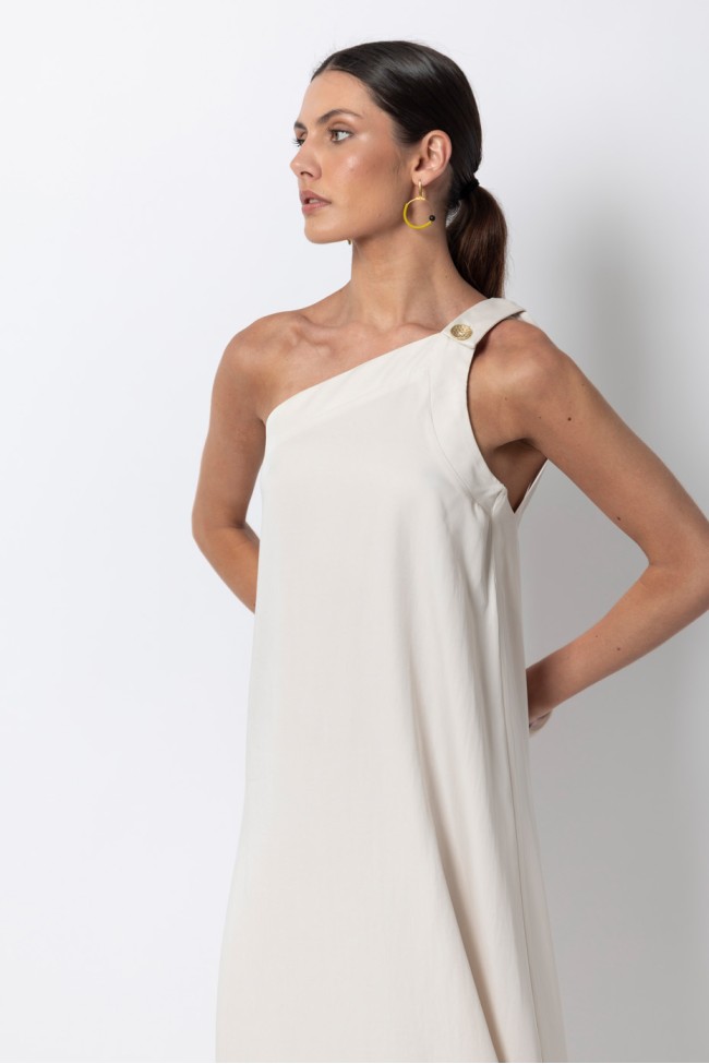 MAXI DRESS WITH ONE SHOULDER