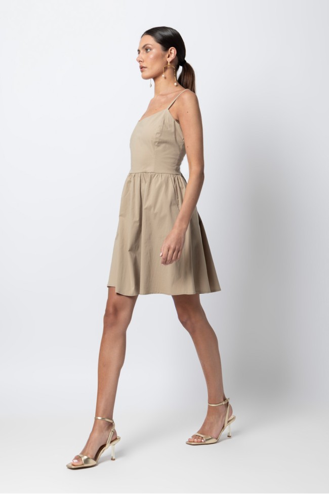 MINI DRESS WITH SUSPENDERS