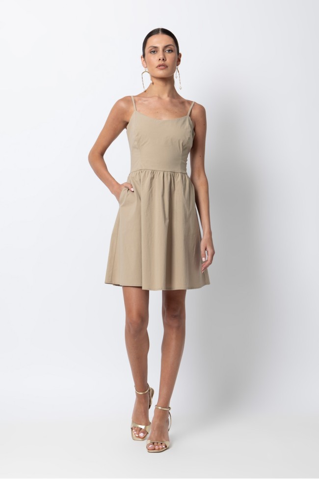 MINI DRESS WITH SUSPENDERS