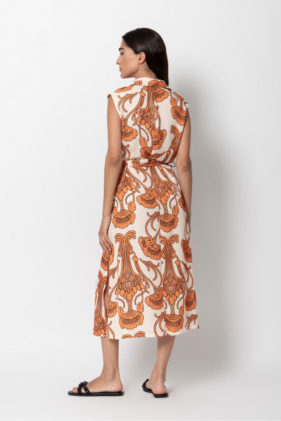 LONG PRINTED DRESS