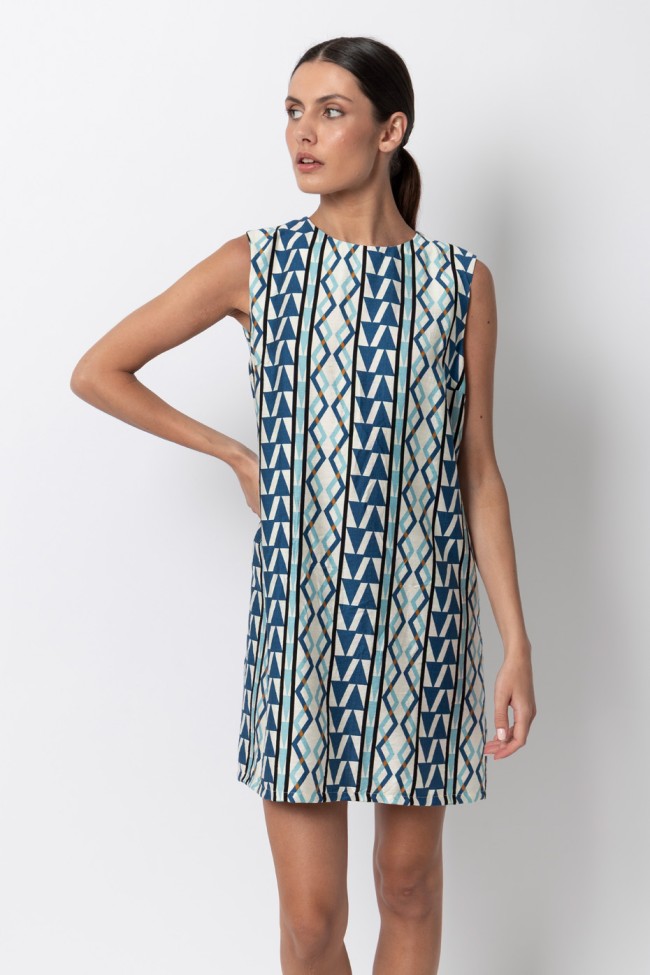 PRINTED MINI DRESS